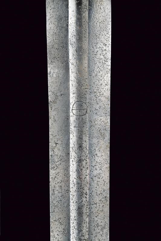Spada da cavaliere tedesca in stile del XII secolo, lunghezza 100.8 cm, XIX secolo