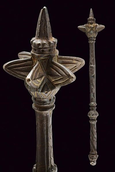 Mazza d'arme, ghisa, lunghezza 51.5 cm, XIX secolo
