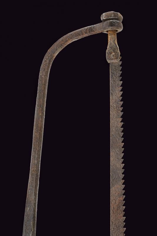 Seghetto da amputazione, modifica di baionetta a manicotto, lunghezza 41.5 cm, Europa, Inizio XIX...