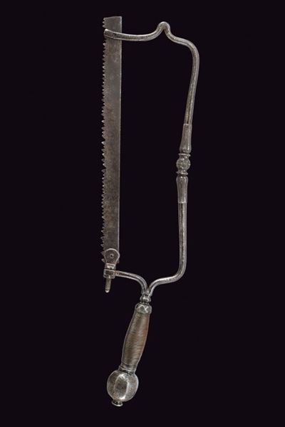 Sega da amputazione da campo, ferro, Italia, lunghezza 52 cm, Fine XVII - Inizio XVIII Sec.