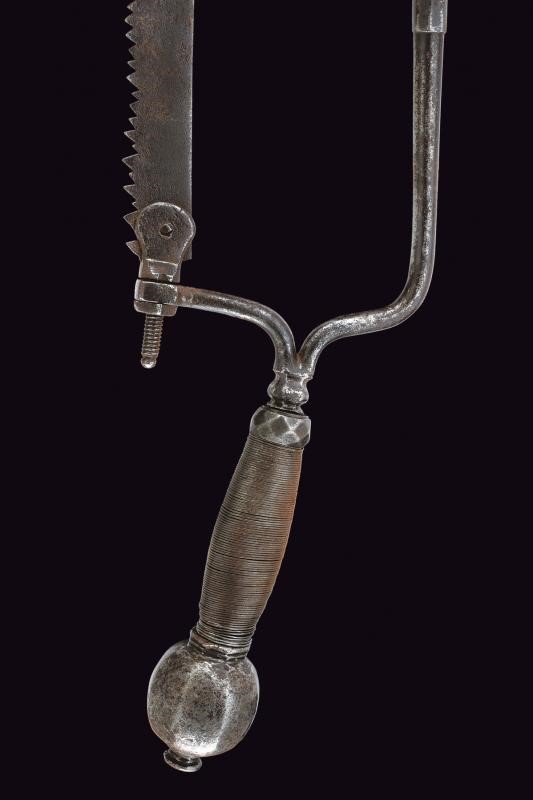 Sega da amputazione da campo, ferro, Italia, lunghezza 52 cm, Fine XVII - Inizio XVIII Sec.