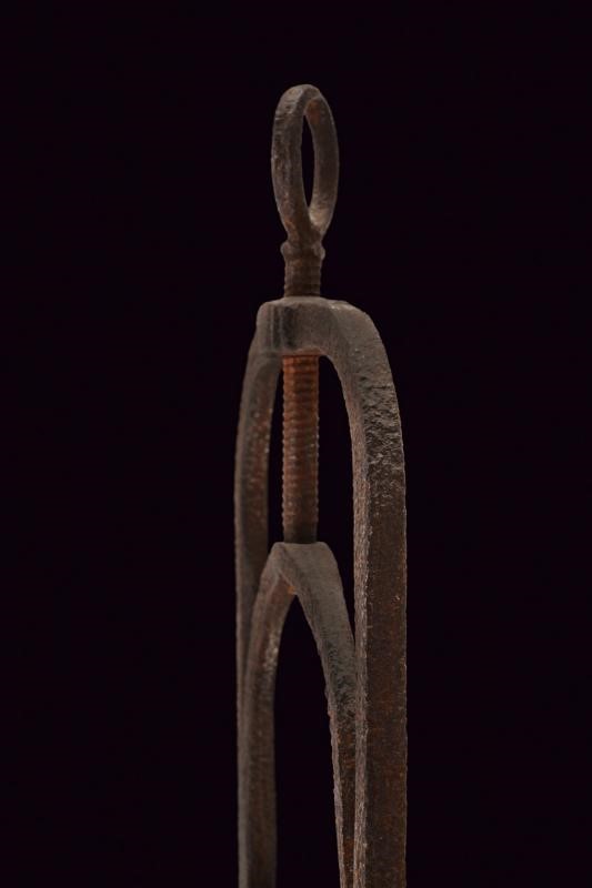 Attrezzo da tortura, ferro, altezza 20.5 cm, Europa, circa 1800