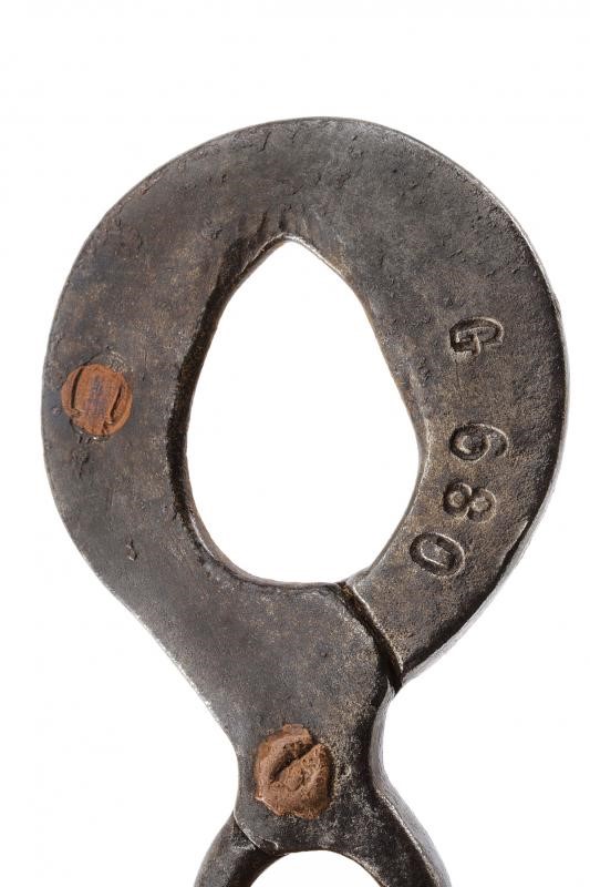Stadera in ferro a doppia portata, XIX secolo, 32.5 cm