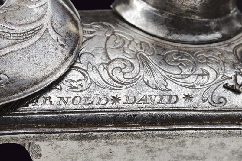 Arnold David, Batteria a pietra focaia, Liegi, terzo quarto del XVII secolo