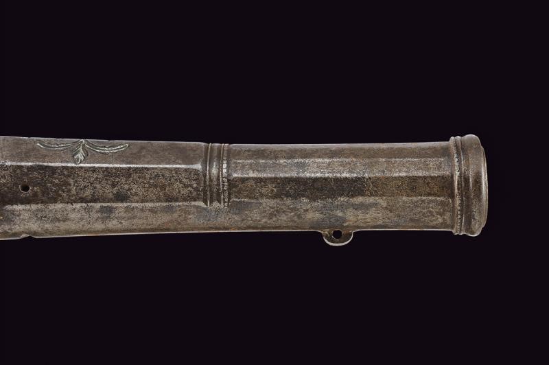 Canna per pistola da viaggio, XVIII secolo, tecnica europea