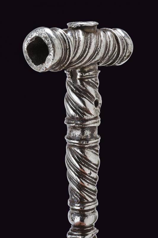 Chiave a ruota, ferro, XVIII Secolo, lunghezza 13.5 cm