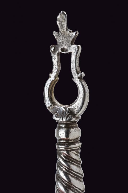 Chiave a ruota, ferro, XVIII Secolo, lunghezza 13.5 cm