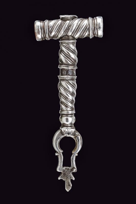 Chiave a ruota, ferro, XVIII Secolo, lunghezza 13.5 cm