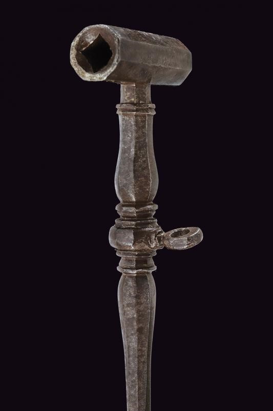 Chiave a ruota, ferro, Italia, lunghezza 21.5 cm, primo quarto del XVII secolo