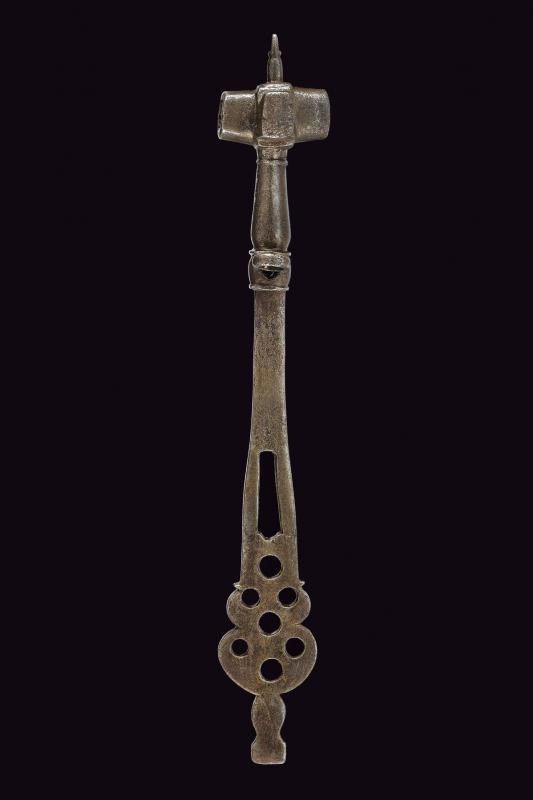 Chiave a ruota, XVII secolo, ferro, lunghezza 23.5 cm