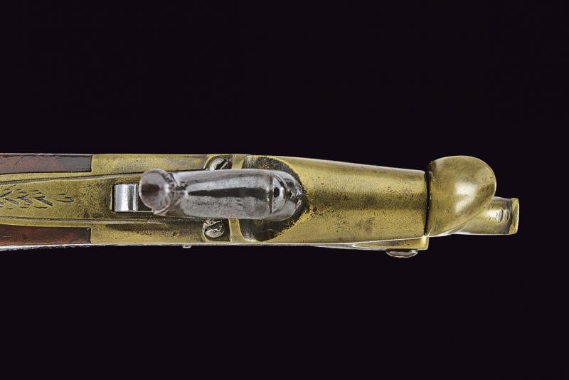 Provapolvere a luminello, ottone, lunghezza 15 cm, metà del XIX secolo