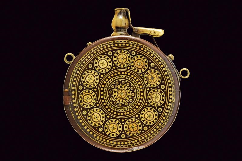 Fiasca da polvere con bussola, Germania, 1620 circa