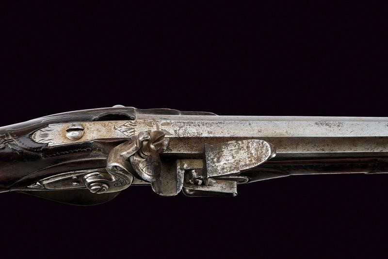 Fucile a pietra focaia da caccia, firmato L. Zugno, Brescia, fine XVIII secolo