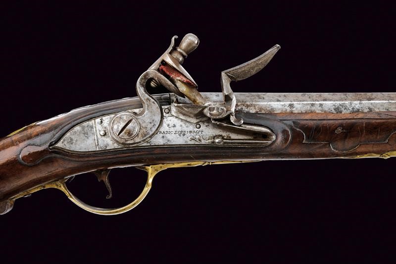 Francesco Rossi, Trombone scavezzo a pietra focaia, Italia settentrionale, metà XVIII secolo