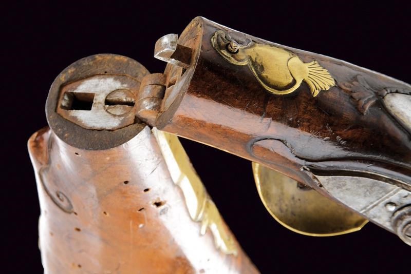 Francesco Rossi, Trombone scavezzo a pietra focaia, Italia settentrionale, metà XVIII secolo