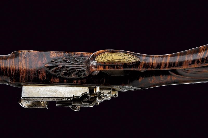 Fucile alla romana, tecnica Italia centrale, lunghezza 144 cm, Prima metà del XVIII Secolo