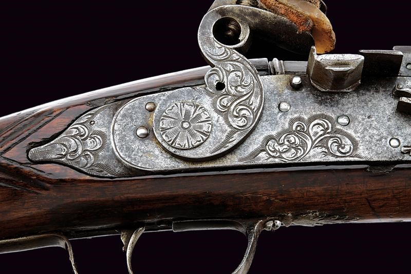 Corto fucile a pietra focaia alla fiorentina, Brescia, metà del XVII Secolo