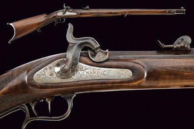 G. Manzoni, Carabina a luminello da tiro sul tipo federale, 1861