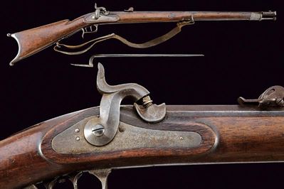 Carabina federale a luminello Mod. 1851 con baionetta, Svizzera