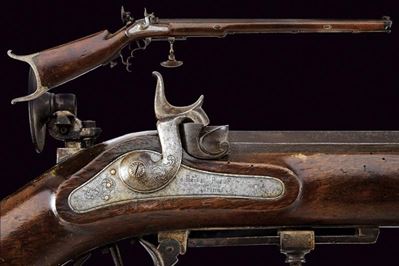 Rochat Padre e Figlio, Carabina a luminello da tiro, Torino, metà XIX secolo