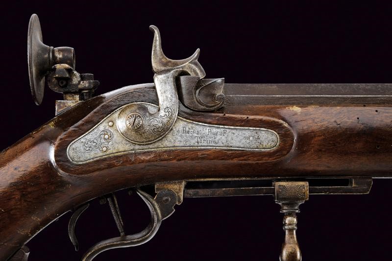 Rochat Padre e Figlio, Carabina a luminello da tiro, Torino, metà XIX secolo