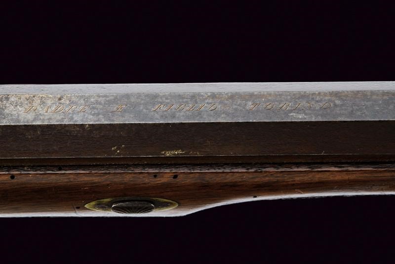Rochat Padre e Figlio, Carabina a luminello da tiro, Torino, metà XIX secolo