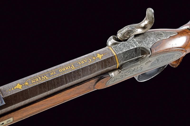 Pirko, Carabina a luminello da tiro per tiratore sinistro, metà XIX secolo