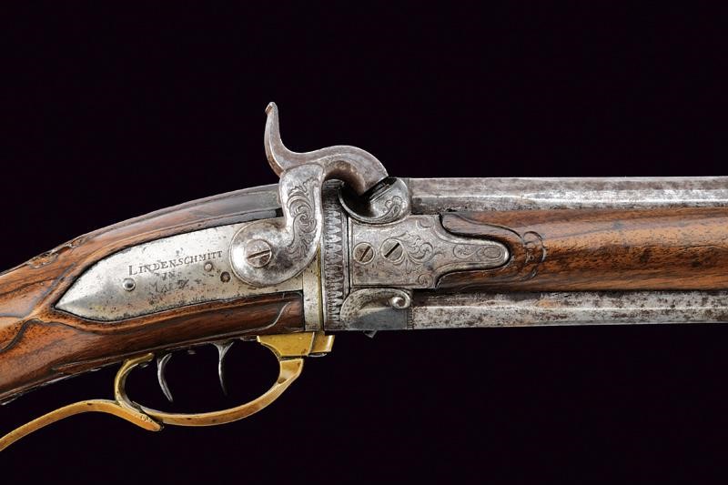 Lindenschmidt, Carabina Wender a Luminello, Germania, Prima metà del XIX Secolo