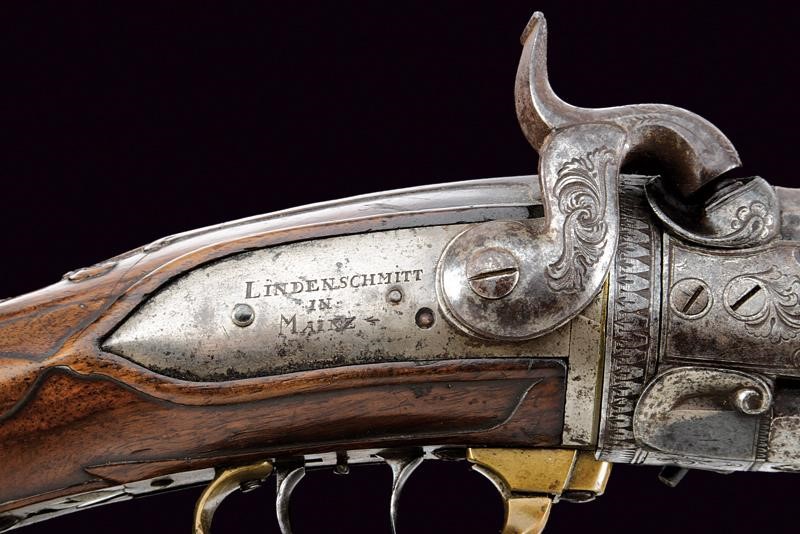 Lindenschmidt, Carabina Wender a Luminello, Germania, Prima metà del XIX Secolo