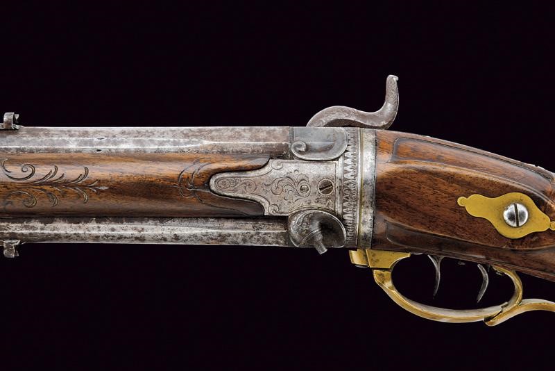 Lindenschmidt, Carabina Wender a Luminello, Germania, Prima metà del XIX Secolo