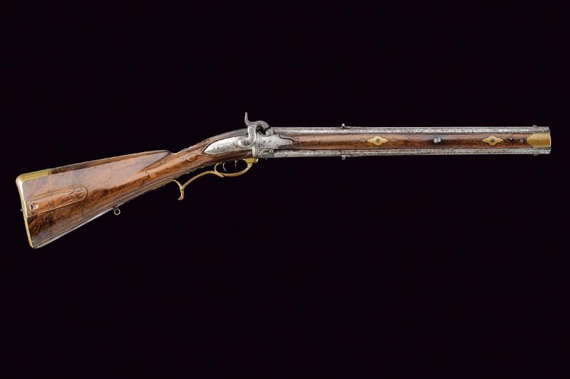 Lindenschmidt, Carabina Wender a Luminello, Germania, Prima metà del XIX Secolo
