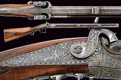 Pirko, Elegante sovrapposto a luminello, Vienna, Cal. 15,5 mm, Metà del XIX Secolo