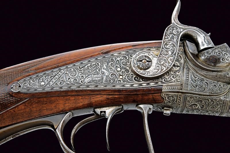 Pirko, Elegante sovrapposto a luminello, Vienna, Cal. 15,5 mm, Metà del XIX Secolo