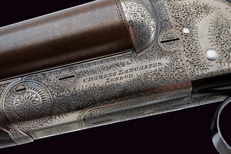 Charles Lancaster, Rara doppietta a retrocarica cal. 12, Londra, 1885-90