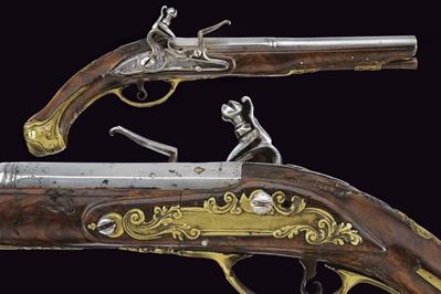 Pistola a Pietra Focaia Firmata G.b. Zugno