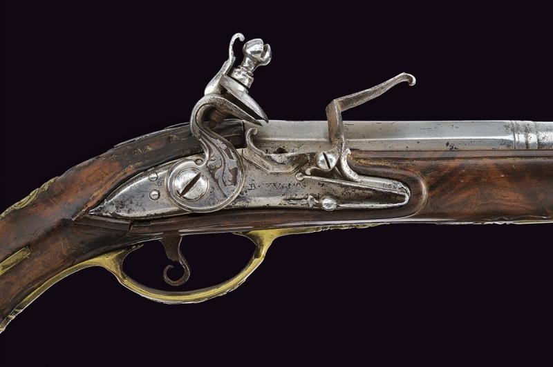Pistola a Pietra Focaia Firmata G.b. Zugno