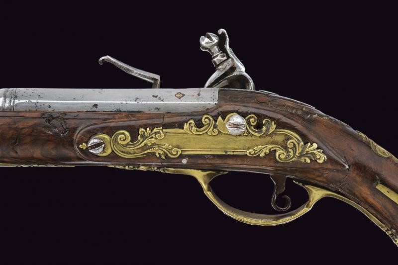 Pistola a Pietra Focaia Firmata G.b. Zugno