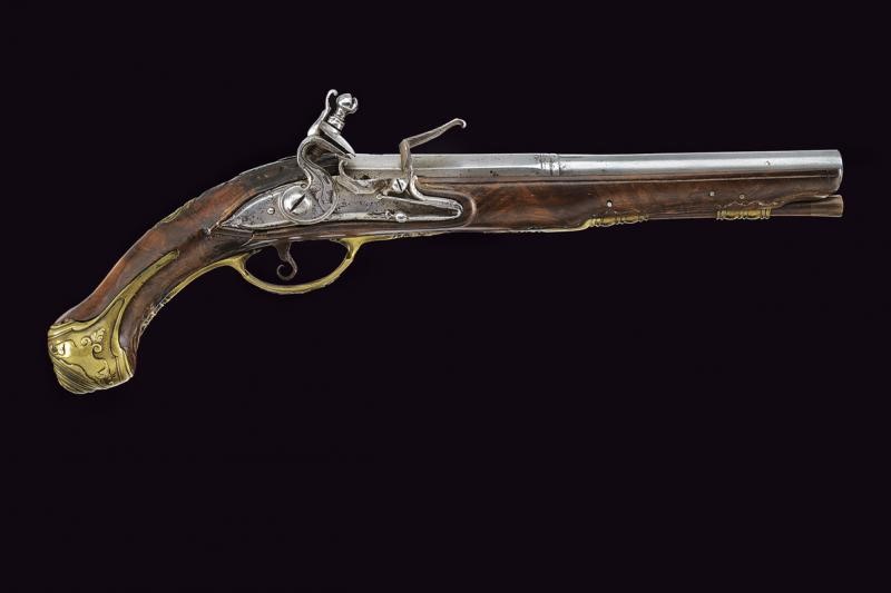 Pistola a Pietra Focaia Firmata G.b. Zugno