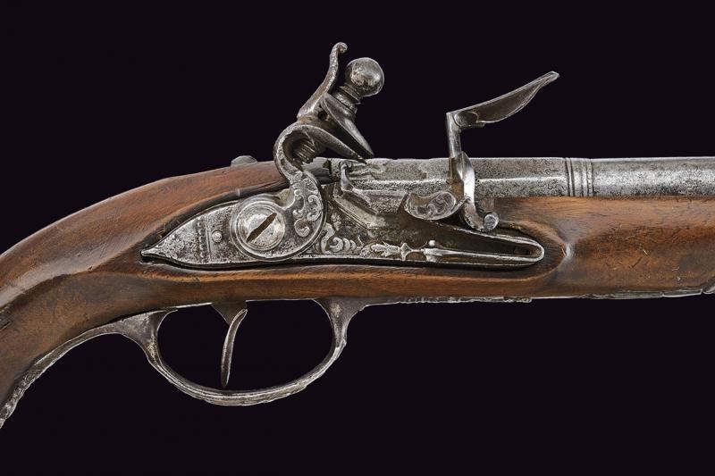 Pistola a pietra focaia, Francia, XVIII Secolo