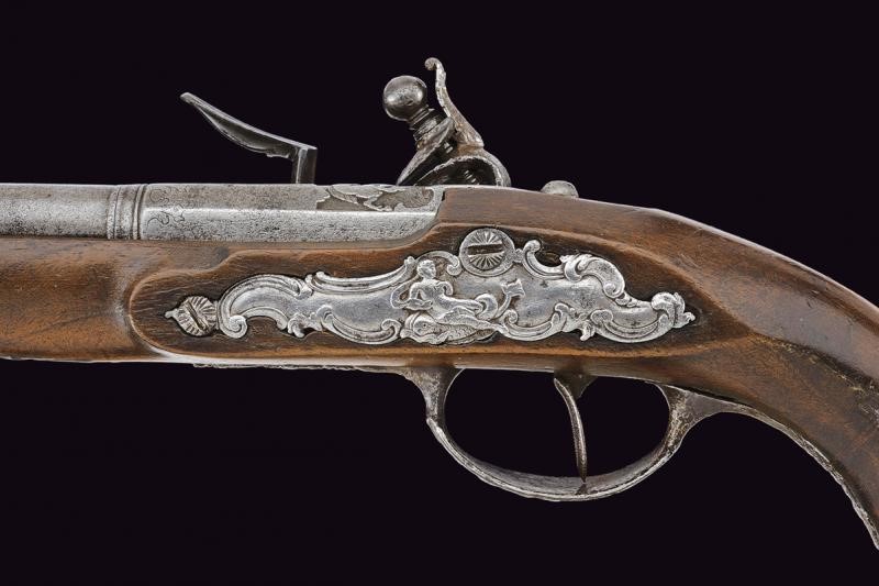 Pistola a pietra focaia, Francia, XVIII Secolo
