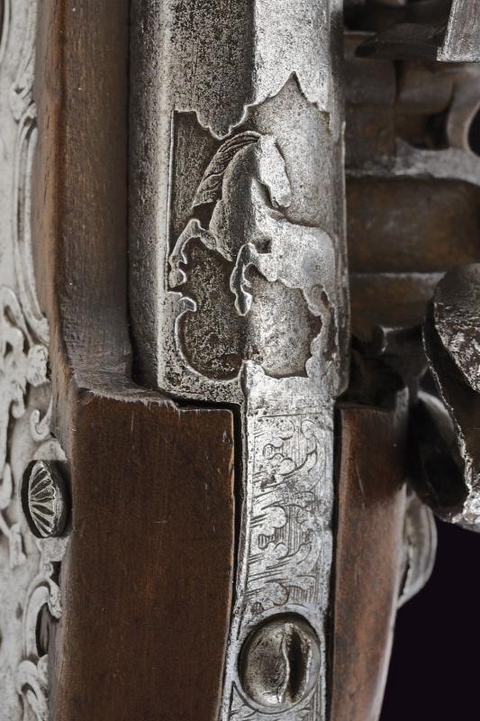 Pistola a pietra focaia, Francia, XVIII Secolo