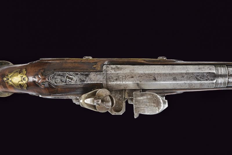 Pistola a pietra focaia, Italia, Seconda metà del XVIII secolo
