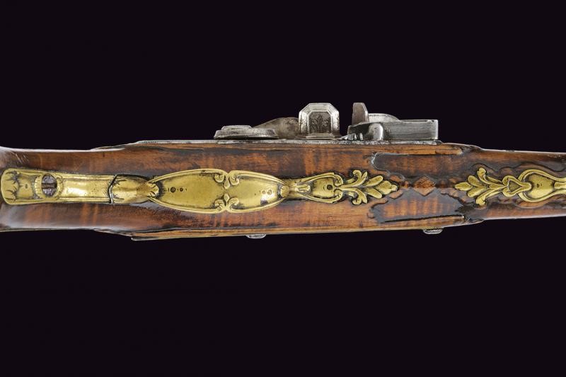 Pistola a pietra focaia, Italia, Seconda metà del XVIII secolo