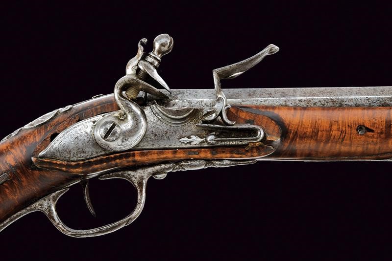 Pistola a pietra focaia, Italia settentrionale, XVII secolo