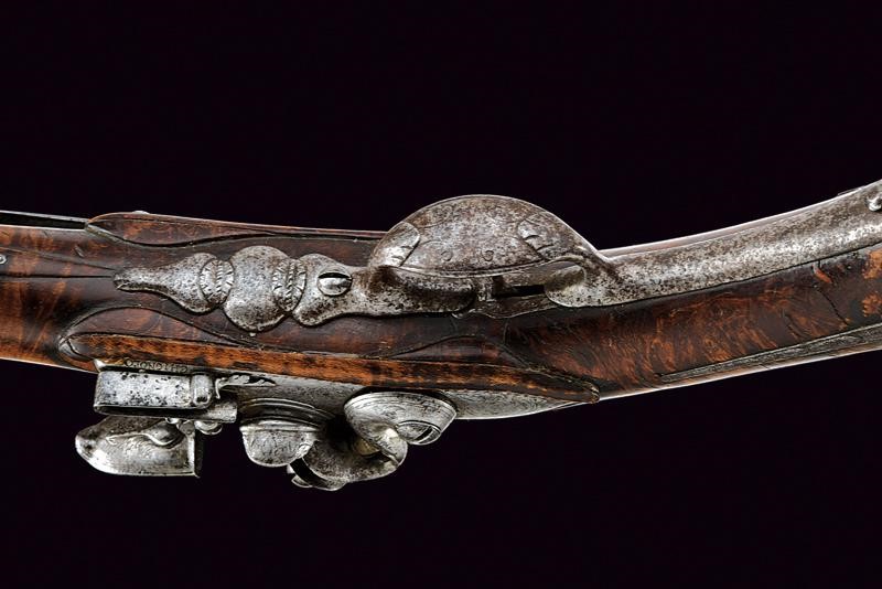 Pistola a pietra focaia, Italia settentrionale, XVII secolo