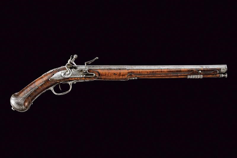 Pistola a pietra focaia, Italia settentrionale, XVII secolo