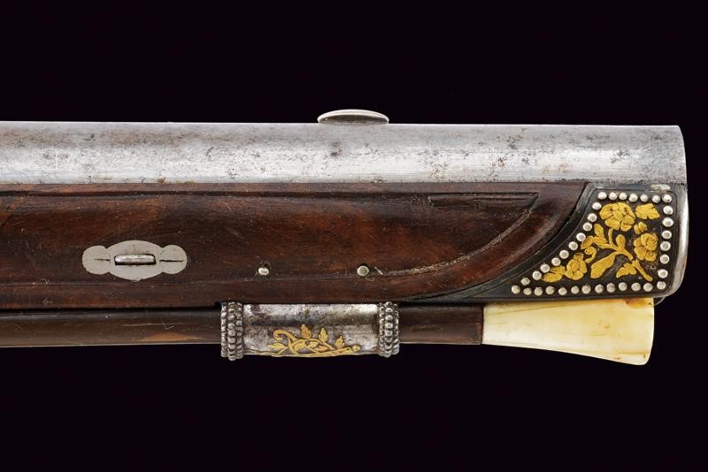 Pistola a pietra focaia, Tula, XIX secolo, appartenuta al Generale Mikhail Krechetnikov