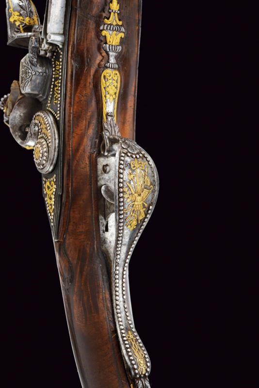 Pistola a pietra focaia, Tula, XIX secolo, appartenuta al Generale Mikhail Krechetnikov