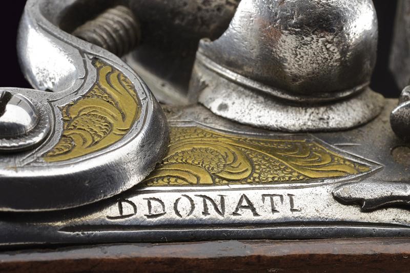Donati, Paio di pistole a pietra focaia, Brescia, Metà XVIII Secolo