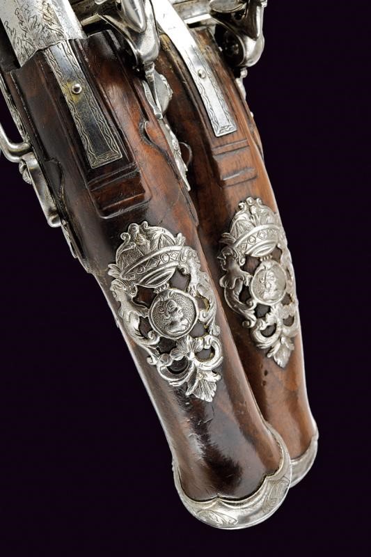 Pistole alla fiorentina, seconda metà del XVIII secolo, tecnica toscana